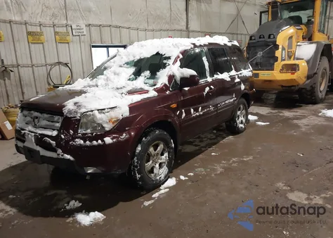 2007 Honda Pilot Ex-L from USA, damaged, VIN 2HKYF18587H532830